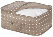 Dots kisméretű bézs ruhatároló doboz - Compactor