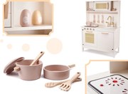 Gyermek retro MDF fa konyha BOHO kiegészítőkkel