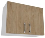 Benita 2 ajtós Felső konyhaszekrény Természetes fa-Fehér 60x30x45 cm