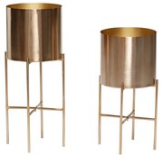 Gardo 2 db kaspó rézszínű lábszerkezettel - Hübsch