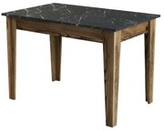 Kijevi étkezőasztal, fekete és diófa