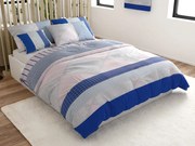 Renforcé pamut ágynemű LUKA kék Ágyneműhuzat mérete: 70 x 90 cm | 140 x 200 cm