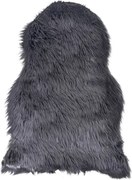 Báránybőr szőnyeg, műbőr 50x85 cm, Szürke