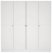 Fehér ruhásszekrény 195,5x200 cm Billund – Tvilum