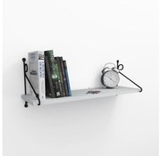 Fali polc SERAMONI 27x72 cm fehér