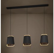 Eglo 390186 - Csillár zsinóron CAMALOZA 3xE27/40W/230V fekete