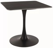 Espero II asztal négyzet 80cm fekete