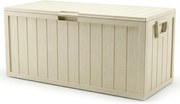 Kerti tároló box 112x49x54 cm, műanyag, bézs, AZB-G2075 CRM