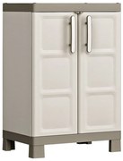 Keter Excellence bézs és tópszínű alacsony tárolószekrény 97 cm