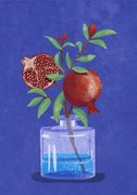 Illusztráció Pomegranate in Vase, Raissa Oltmanns