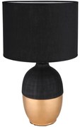 Globo 21627B - Asztali lámpa VALENTINO 1xE14/40W/230V fekete