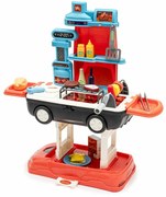 Baby Mix gyerek grillkészlet autóban 2 az 1-ben, 51 x 18 x 53 cm