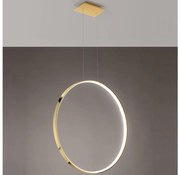 Thoro TH.248 - LED Csillár zsinóron RIO LED/50W/230V CRI90 3000K átm. 78 cm arany