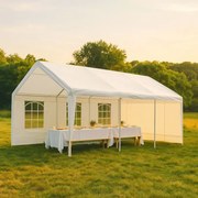 Univerzális partisátor 6×4 m PE 180 g/m² oldalfalak cipzár