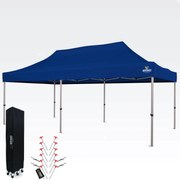 Ollószerkezetes sátor 3x6 m ALU falak nélkül - alumínium váz, vízálló - falak nélkül - Kék