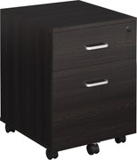 Vinsetto Mobil Irattároló A4-es Dokumentumokhoz Kerekekkel, Zárható Iratfiók 2 Fiókkal és Zárral, 40x45x55.6 cm Wengué | Aosom