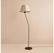 Állólámpa AYD 1xE27/40W/230V fekete/bézs