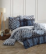 Kék golyókat pamut ágyneműhuzat 200x140cm+90x70cm TiaHome