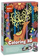 3D hatású színező szett, APLI Kids Coloring 3D, 11 részes (LCA18867)