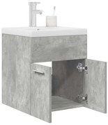 fürdőszobai mosdószekrény beépített medencével és csapteleppel