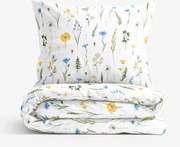 Goldea pamut ágyneműhuzat - magyar rét 140 x 200 és 70 x 90 cm