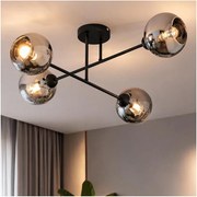 Brilagi - Felületre szerelhető csillár DIOR 4xE27/60W/230V fekete/füstszürke