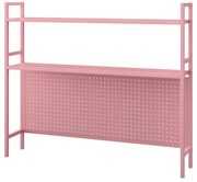 WENDY fém íróasztali feltét, 1150 x 980 x 220 mm, rózsaszín