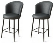 Uras Anthracite and Black bárszék szett, 2 db, 2 db