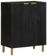 fekete szerelt fa komód 60 x 33 x 75 cm