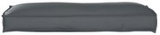Raklap párna háttámlához párnával Antracit 120 x 40 x 12 cm