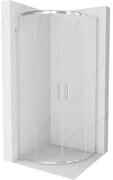 Mexen Rio félköríves zuhanykabin 70 x 70 cm, átlátszó, króm - 863-070-070-01-00