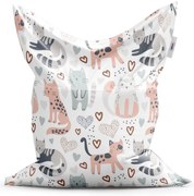 Classic babzsák festett cicák - gyerek, színes