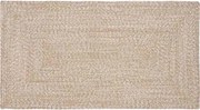 vidaXL Területszőnyegek Természetes és Fehér 60 x 110 cm Juta