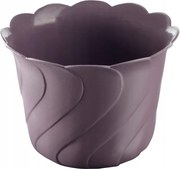 Műanyag kaspó állvány nélkül „Batik” (d=23 cm; 3,5 l) sötétlila