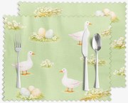 Goldea húsvéti teflonos reggeliző alátét - libák és húsvéti tojások - 2db 30 x 40 cm