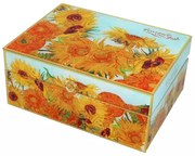 Üveg ékszertartó doboz Van Gogh Napraforgók