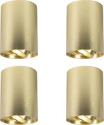 4 darabos arany/sárgaréz színű állítható spotlámpa szett - Rondoo up