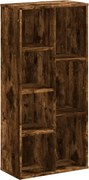 vidaXL füstös tölgy színű szerelt fa könyvszekrény 50x25x105 cm