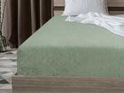 Frottír gumis lepedő EXCLUSIVE világos olívazöld 90 x 200 cm