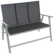 GARTHEN Kerti pad összecsukható 119 cm szürke