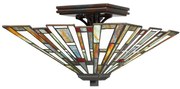 Elstead Quoizel QZ-MAYBECK-F - Mennyezeti lámpa MAYBECK 2xE27/60W/230V ED0403