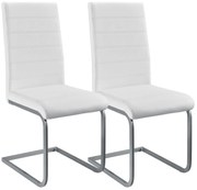 Juskys 2 db Vegas konzol szék készlet - fehér