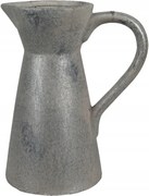 Szürke antik kerámia dekorációs kancsó Jolieke 20x13x25 cm