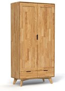 Tölgyfa ruhásszekrény 90x180 cm Greg - The Beds