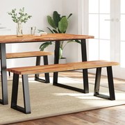 tömör akácfa pad természetes éllel 140 cm