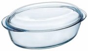 Pyrex üveg sütőtál fedővel, 4,1 l