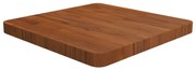 sötétbarna kezelt tömör tölgyfa négyzet asztallap 50x50x4cm
