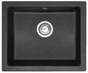 Nels gránit mosogató Fekete dots