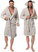 Teddy Grey Men fürdőköpeny S/M