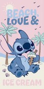 Disney Lilo és Stitch, A csillagkutya Beach Ice Cream fürdőlepedő, strand törölköző 70x140cm (Fast Dry)